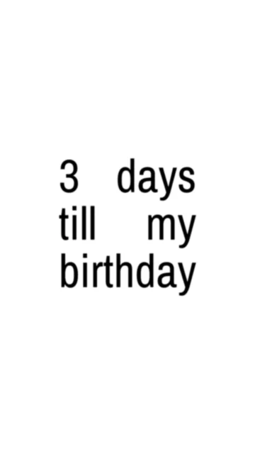 birthday countdown story – Story 1080×1920