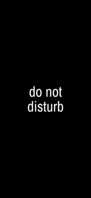 do not disturb – iPhone wallpaper
