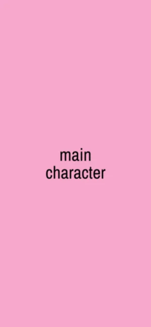 main character – iPhone wallpaper